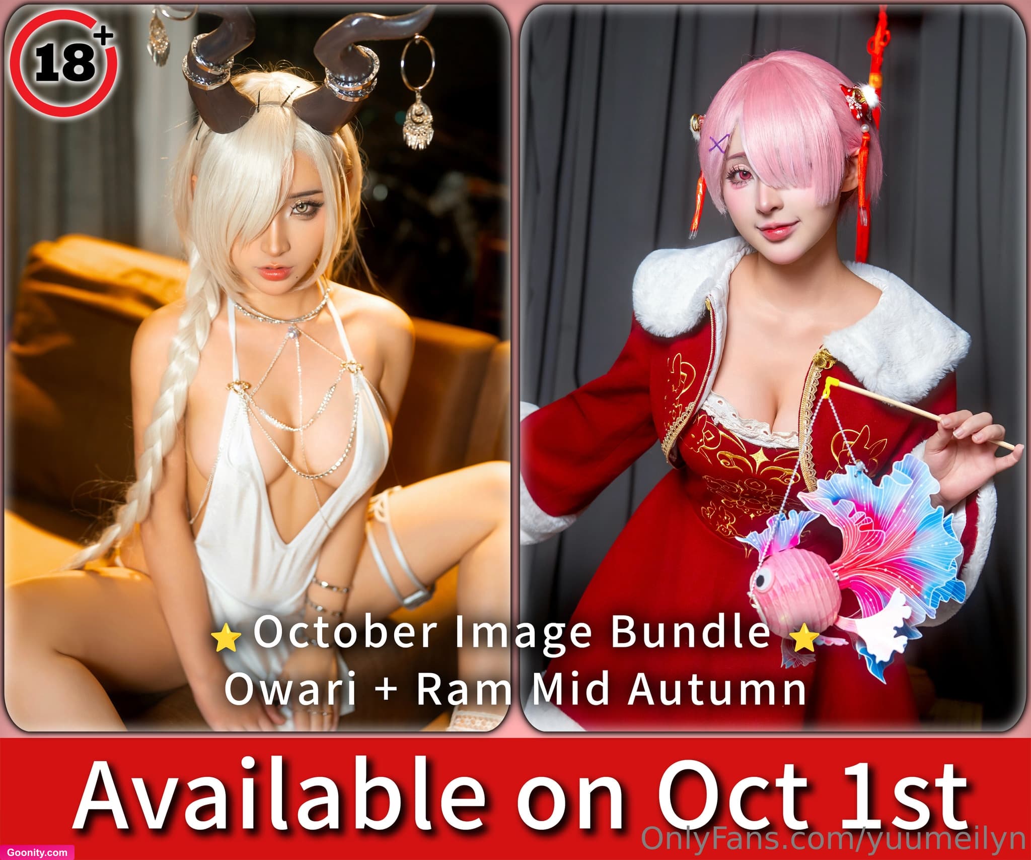 Yuumeilyn on OnlyFans - October image bundle announcement : ✨ Owari & Ram mid autumn..